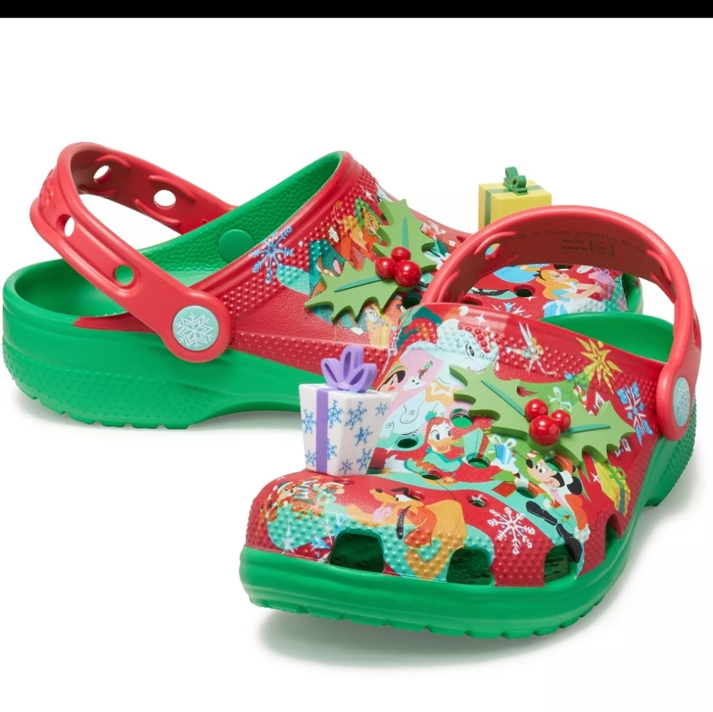 Mickey Mouse & Friends Christmas Holiday Clogs for Adults by Crocs M5/W7 & M7/W9